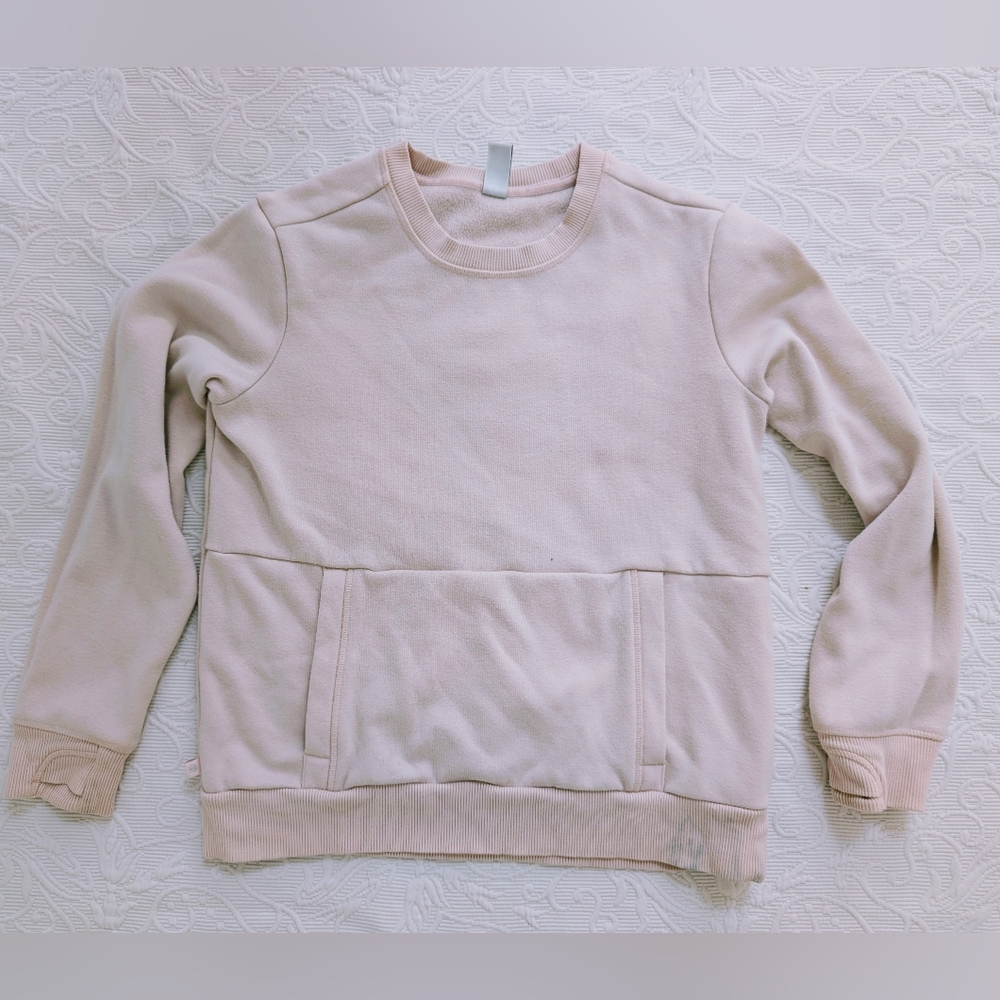 Athleta Girl Sweatshirt Ballet Blush Pink | Size XL (14)
